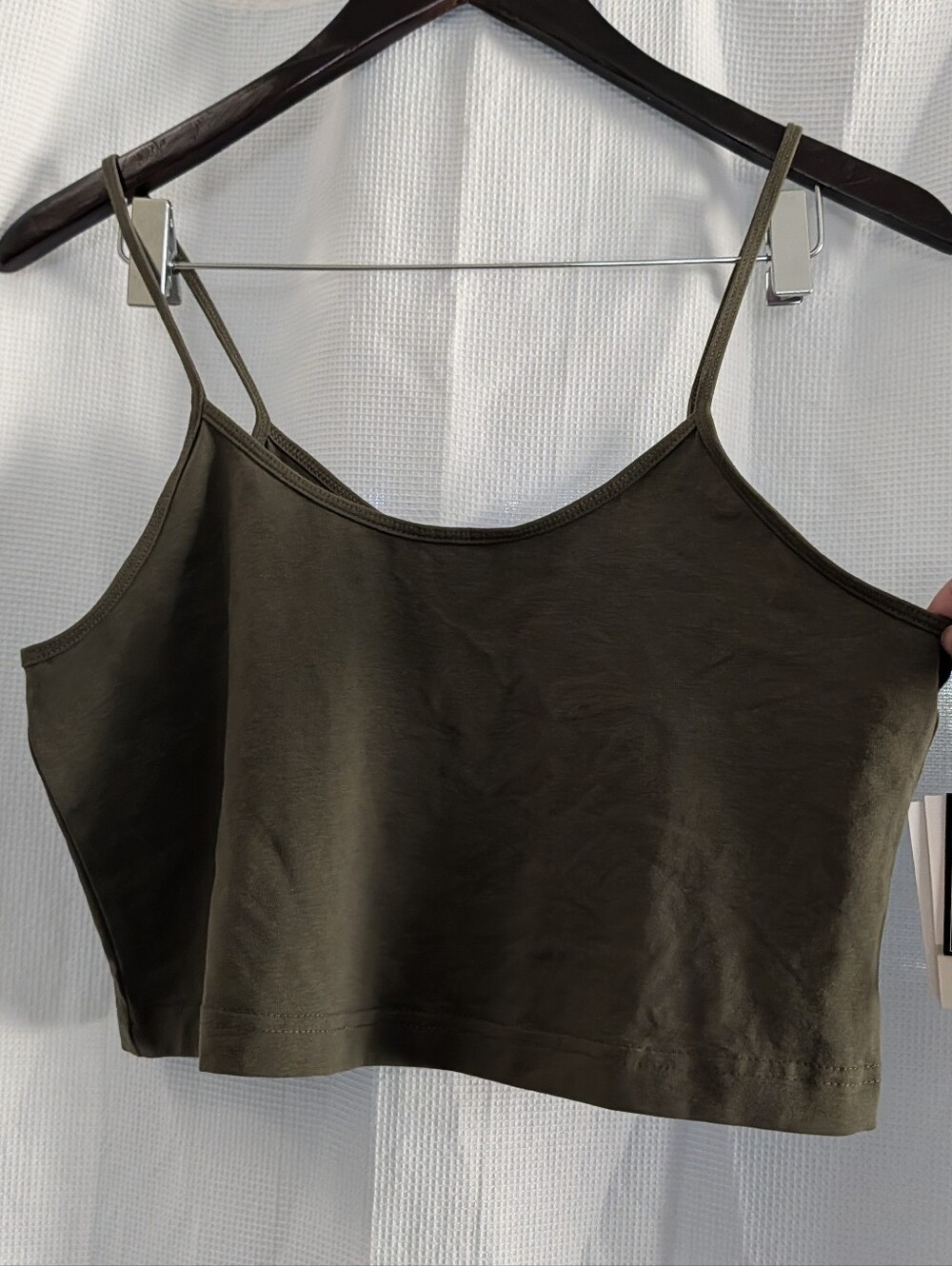 BP Cropped Camisole In Olive NWT